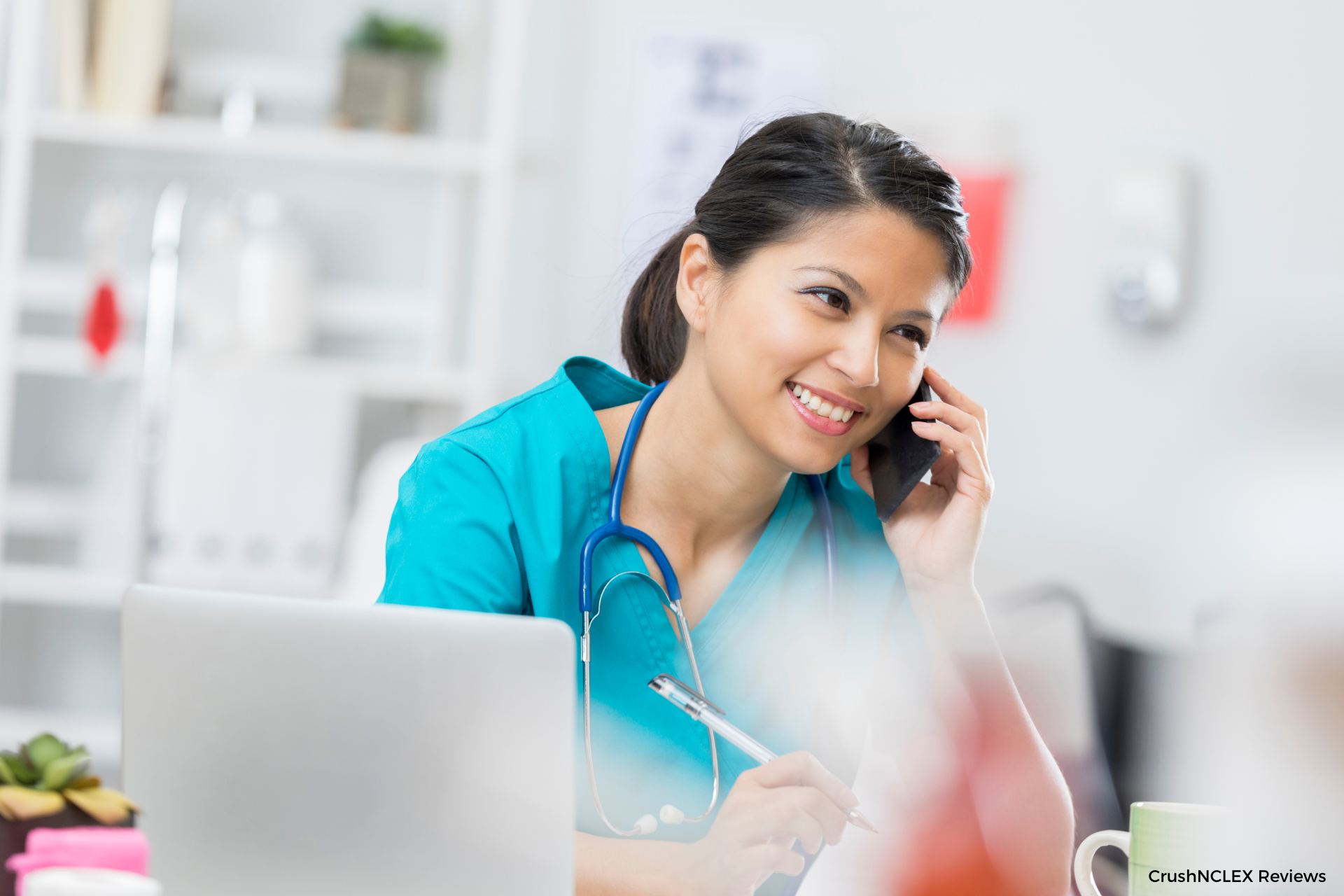 nurse on phone